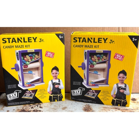 Stanley Jr. Other - 2 Stanley‎ Jr. Candy Maze Kit Build & Play Toy STEM Educational Activity DIY NIB